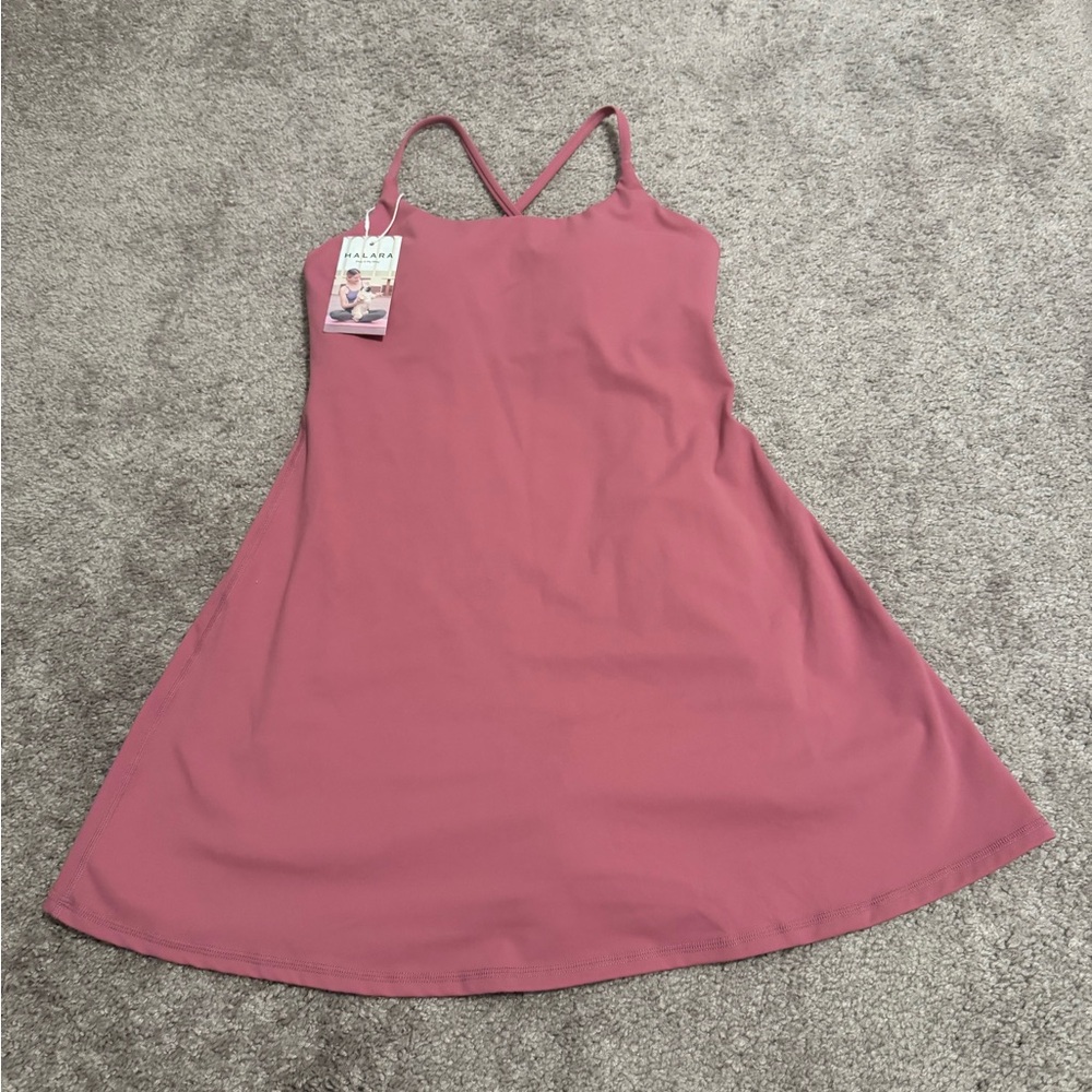 HALARA Women's Mini Dress in Dusty Rose